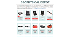 Desktop Screenshot of geophysicaldepot.com