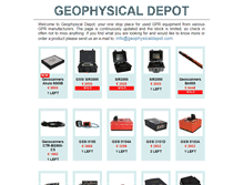 Tablet Screenshot of geophysicaldepot.com